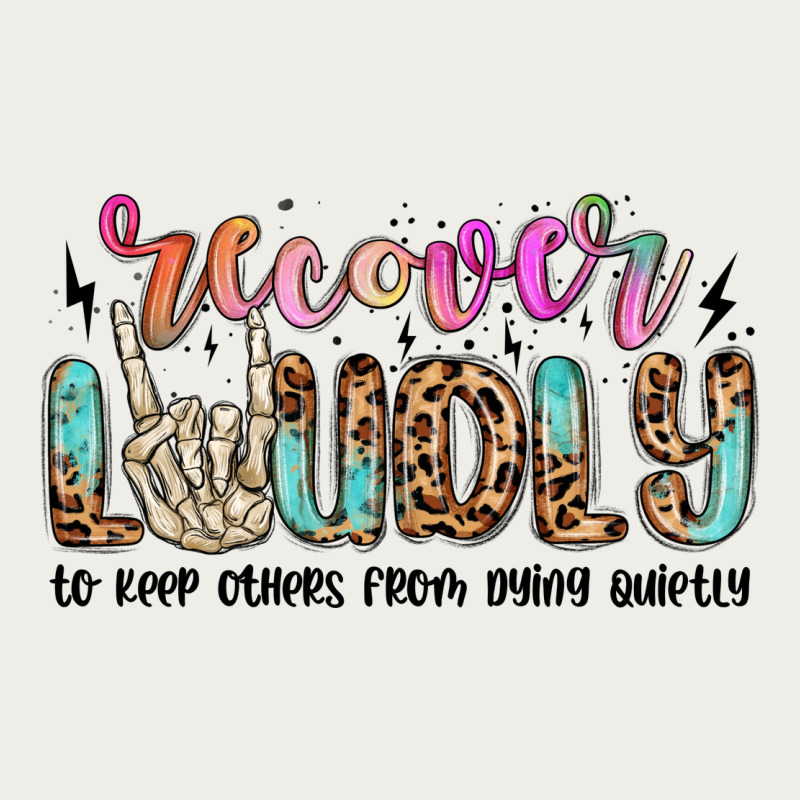 Recover Loudly To Keep Others From Dying Quietly M Zipper Hoodie by MaliasSmallBusiness | Teevron