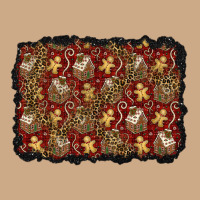 Christmas Gingerbread Man And House Background Vintage Hoodie | Teevron