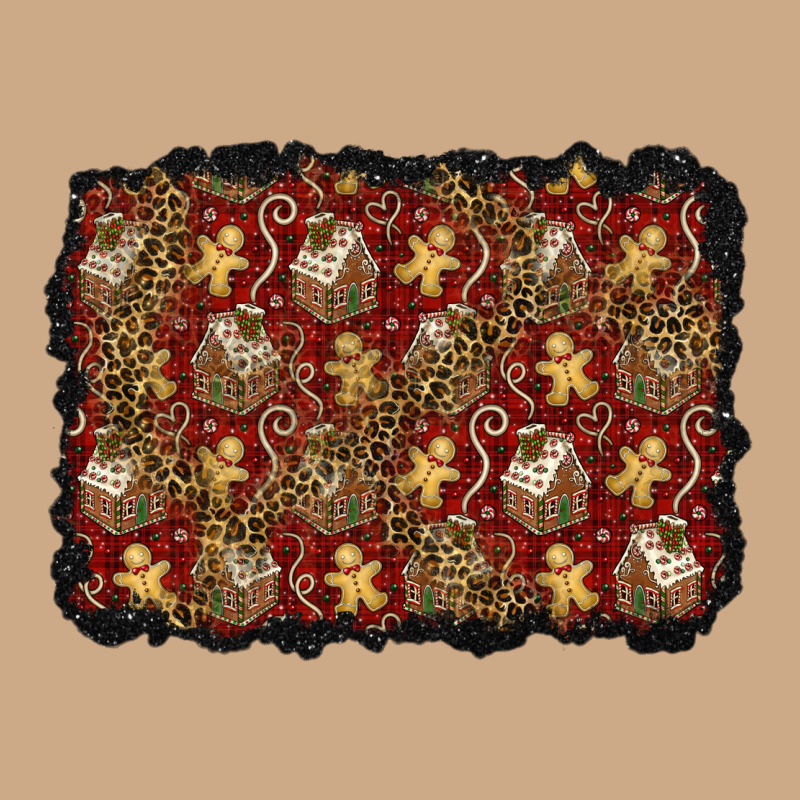 Christmas Gingerbread Man And House Background Vintage Hoodie by BundleAndBundleShop | Teevron