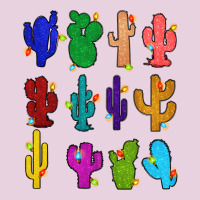 Christmas Glitter Cactus Ladies Tee | Teevron