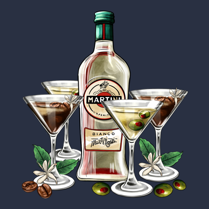 Martini Glasses And Martini Bottle Heavyweight Sweatshirt by AdoDesignShop | Teevron