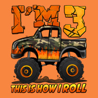I'm Three This Is How I Roll Monster Truck Birthday Premium Sweatshirt | Teevron