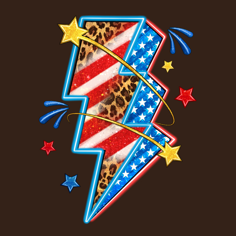 America Lightning Bolt Heavy Core Tee by texasbilliewilder | Teevron