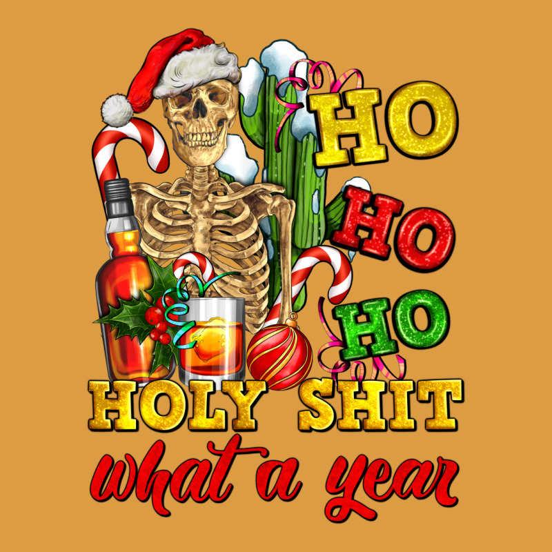 Christmas Ho Ho Ho Holy Shit What A Year Skeleton Urban Heavy Tee by AdoDesignShop | Teevron