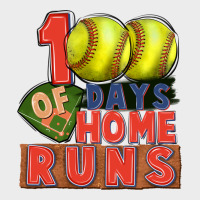 100 Days Of Home Runs Softball Urban Hoodie | Teevron