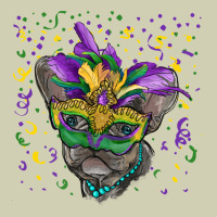 Mardi Gras Mask French Bulldog Heavy Core Tee | Teevron