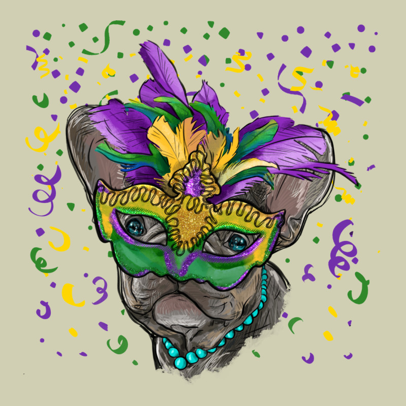 Mardi Gras Mask French Bulldog Heavy Core Tee by RanaPortraitStore | Teevron