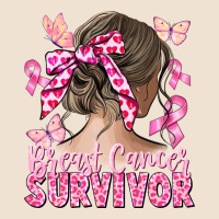 Breast Cancer Survivor Messy Bun Urban Hoodie | Teevron