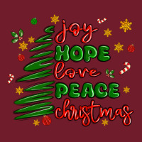 Joy Hope Love Peace Christmas Zipper Hoodie | Teevron