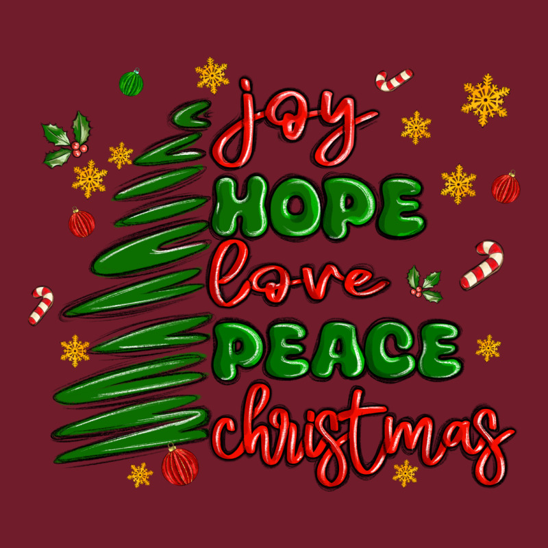 Joy Hope Love Peace Christmas Zipper Hoodie by MaliasSmallBusiness | Teevron