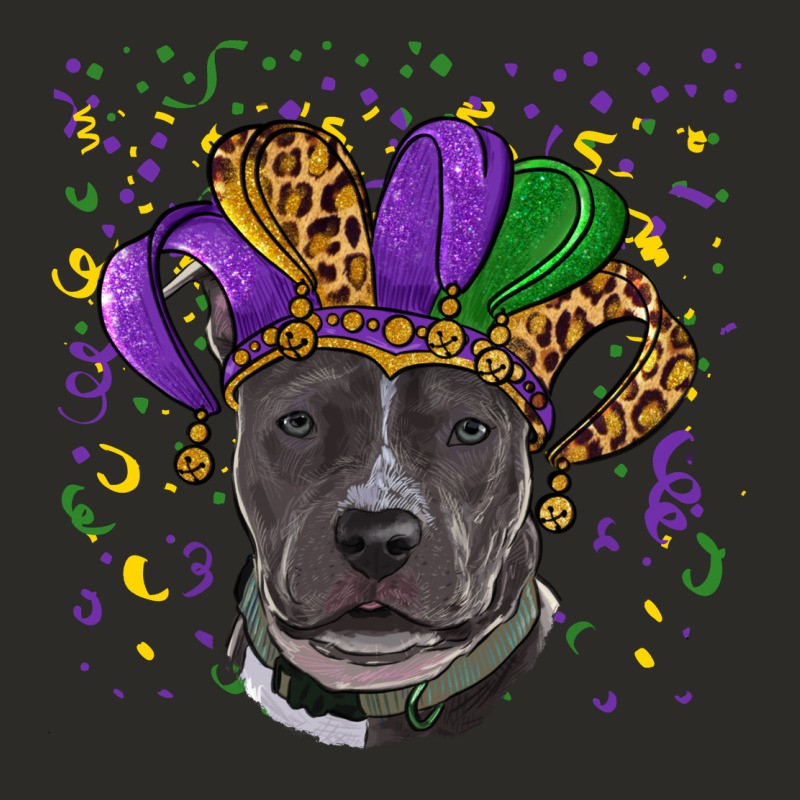 Mardi Gras Pitbull Heavy Core Tee by RanaPortraitStore | Teevron