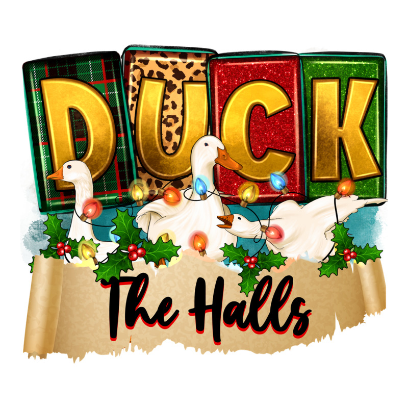 Christmas Duck The Halls Ladies Tee by Zillion Design Studio | Teevron
