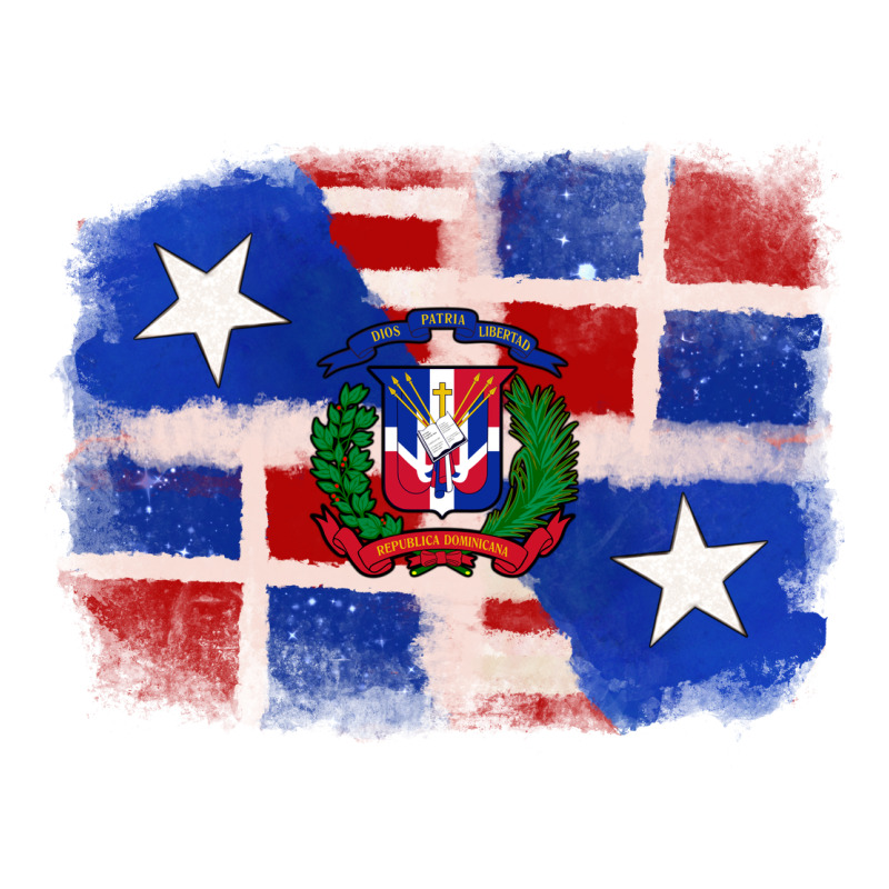Dominican And Puerto Rico Flag Ladies Tee by texasbilliewilder | Teevron