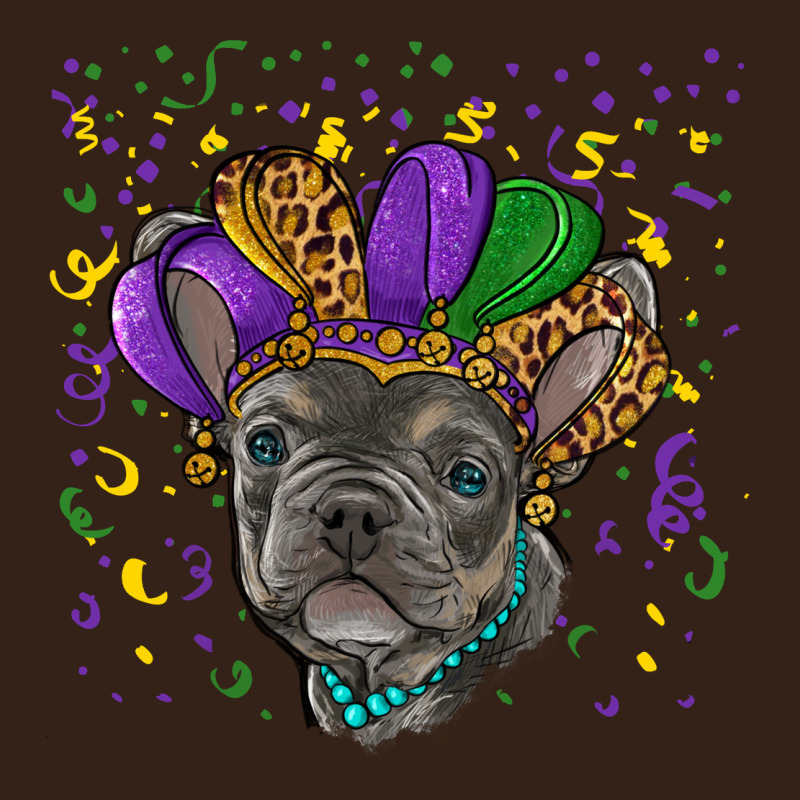 Mardi Gras French Bulldog Heavy Core Tee by RanaPortraitStore | Teevron