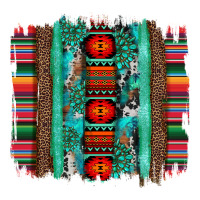 serape aztec leopard and turquoise glitter with gemstone brushstroke | Teevron