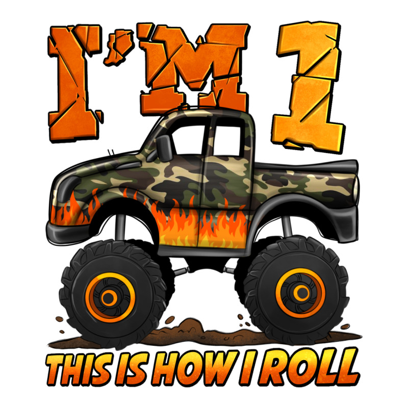 I'm One This Is How I Roll Monster Truck Birthday Premium Sweatshirt by Jasminsmagicworld | Teevron