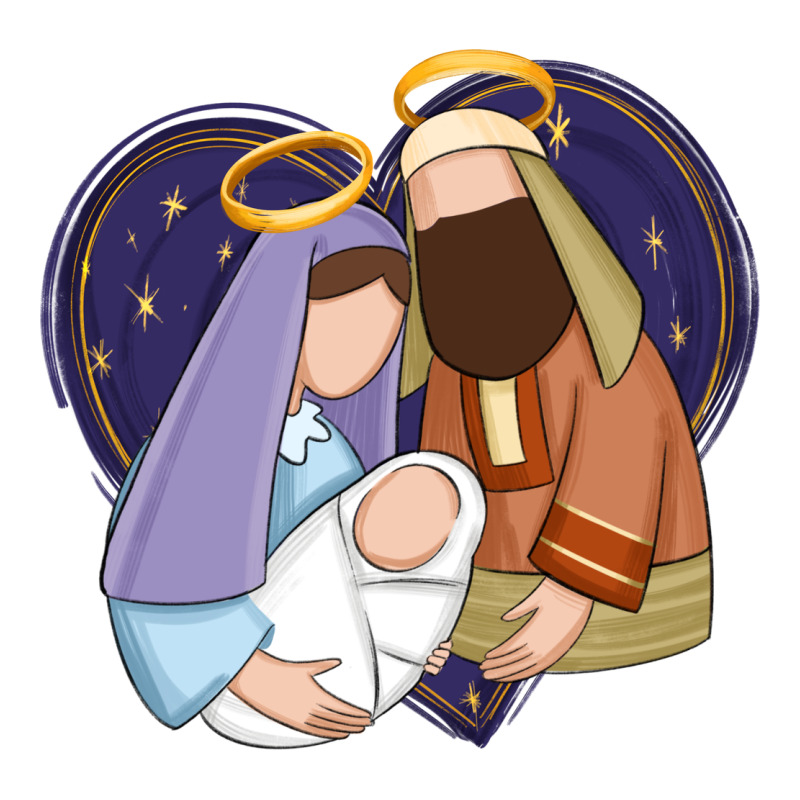Holy Night Jesus Birth Ladies Tee by Zillion Design Studio | Teevron