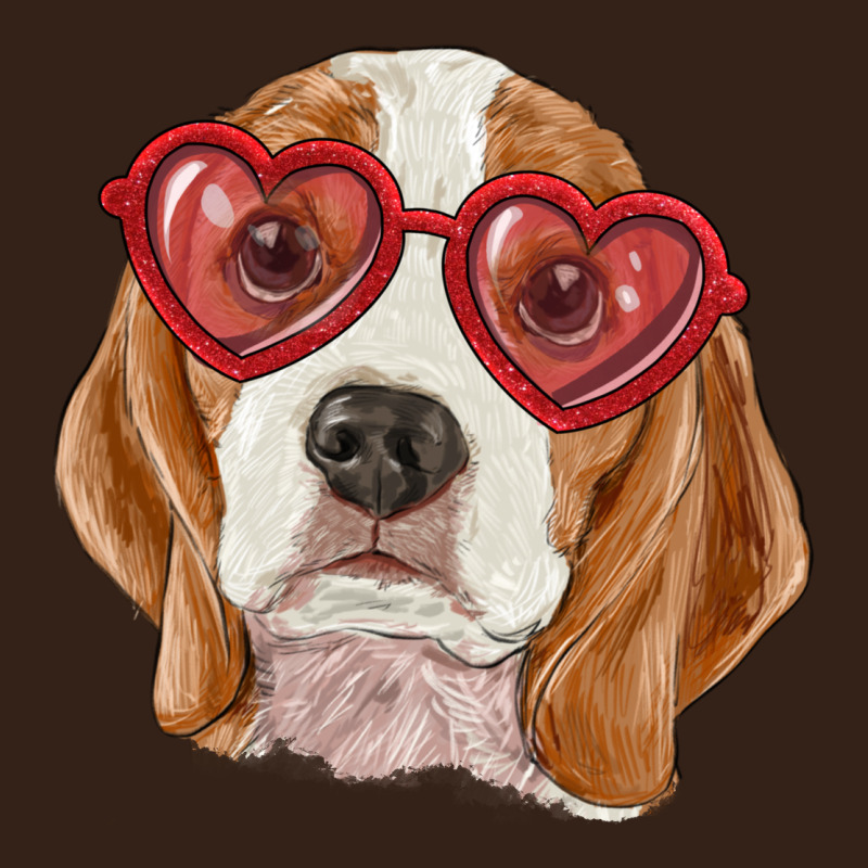 Beagle With Love Glasses Heavy Core Tee by RanaPortraitStore | Teevron