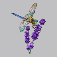 Dragonfly With Lavender Long Sleeve Tee | Teevron