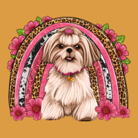 Shih Tzu Floral Rainbow Urban Heavy Tee | Teevron
