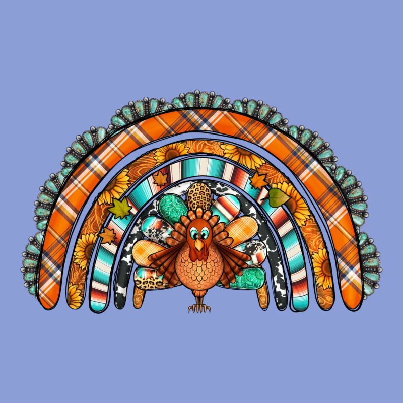 Turquoise Thanksgiving Turkey Rainbow Long Sleeve Tee by Jasminsmagicworld | Teevron