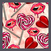 Valentines Day Lollipops And Lips Seamless Pattern Vintage Hoodie | Teevron