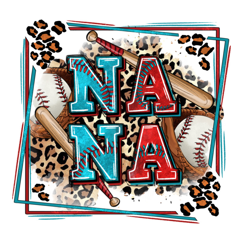 Baseball Nana With Leopard Premium Tee by Zillion Design Studio | Teevron