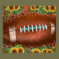 Football Leopard Turquoise Sunflower Vintage Hoodie | Teevron