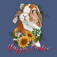 Happy Easter With Bunny And Sunflowers Vintage Hoodie | Teevron