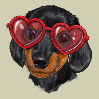 Dachshund With Love Glasses Heavy Core Tee | Teevron