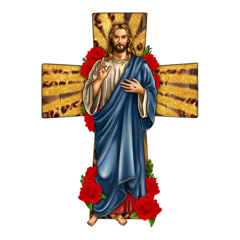 Jesus Christ Cross Ladies Tee by texasbilliewilder | Teevron