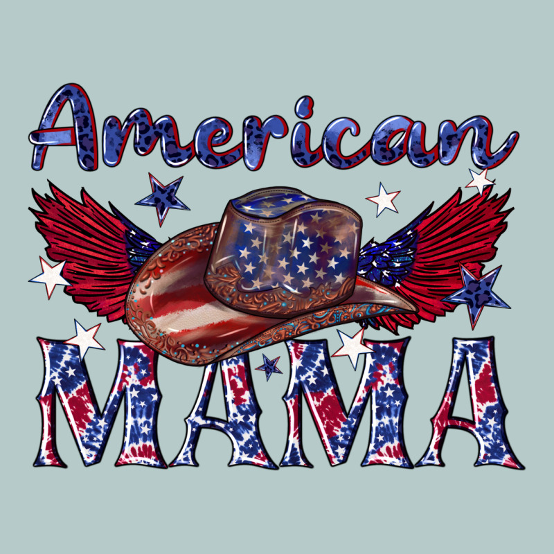 American Mama With Cowboy Heavy Core Tee by texasbilliewilder | Teevron