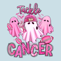 Tackle Cancer Halloween Ghosts American Football Ladies Tee | Teevron