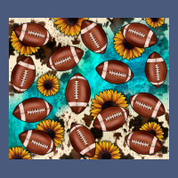 Football Turquoise Sunflower Vintage Hoodie | Teevron