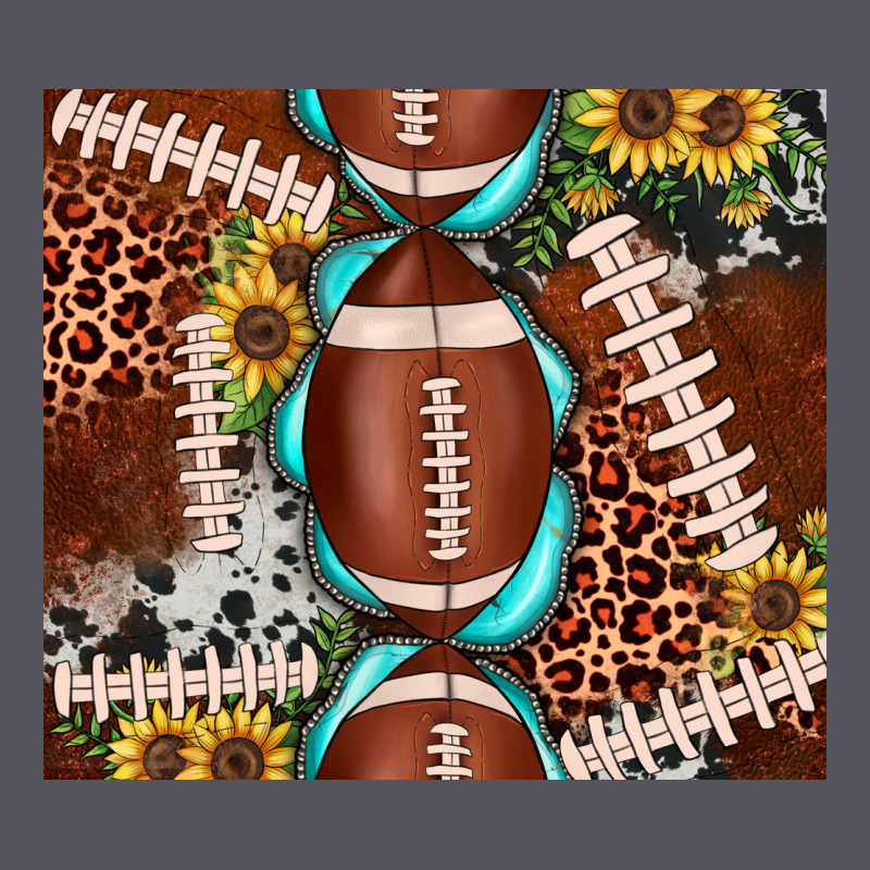 Football Leopard Gemstone Sunflower Tumbler3 Vintage Hoodie by JahusDesignShop | Teevron