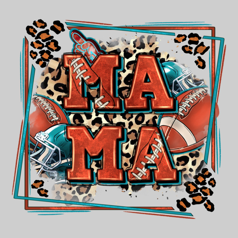 American Football Mama With Leopard Premium Tee by Zillion Design Studio | Teevron
