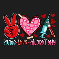 Peace Love Phlebotomy Heavyweight Hoodie | Teevron
