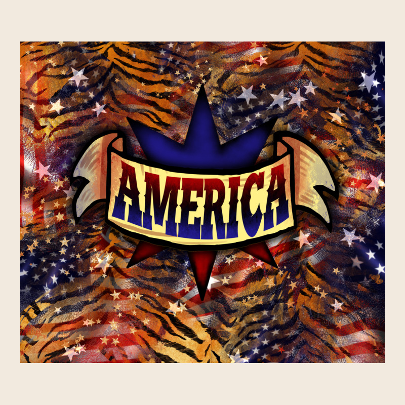 Tiger America Zipper Hoodie by NancyCooperArtShop | Teevron