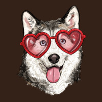 Husky With Love Glasses Heavy Core Tee | Teevron