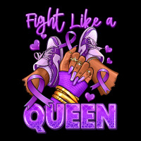 Fight Like A Queen Lupus Awareness Afro Girl Sneak Ladies Tee | Teevron