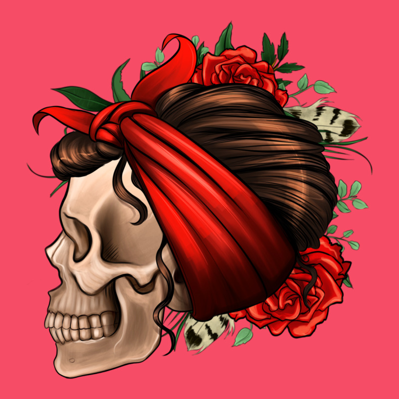 Bandana And Roses Skull Premium Sweatshirt by Jasminsmagicworld | Teevron