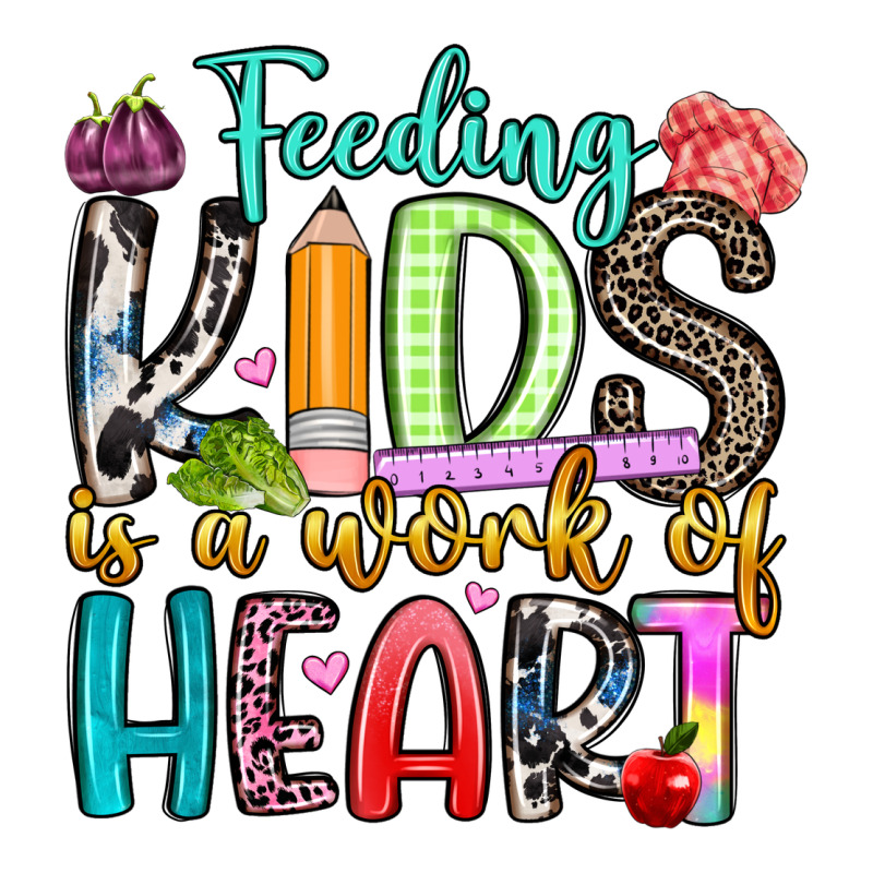 Feeding Kids Is A Work Of Heart Heavyweight Hoodie by Artiststas | Teevron