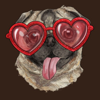Pug With Love Glasses Heavy Core Tee | Teevron