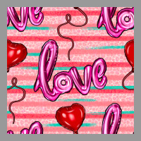 Valentines Day Heart And Love Balloons Seamless Pattern Vintage Hoodie | Teevron
