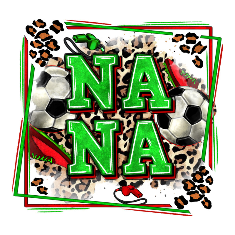 Soccer Nana With Leopard Premium Tee by Zillion Design Studio | Teevron