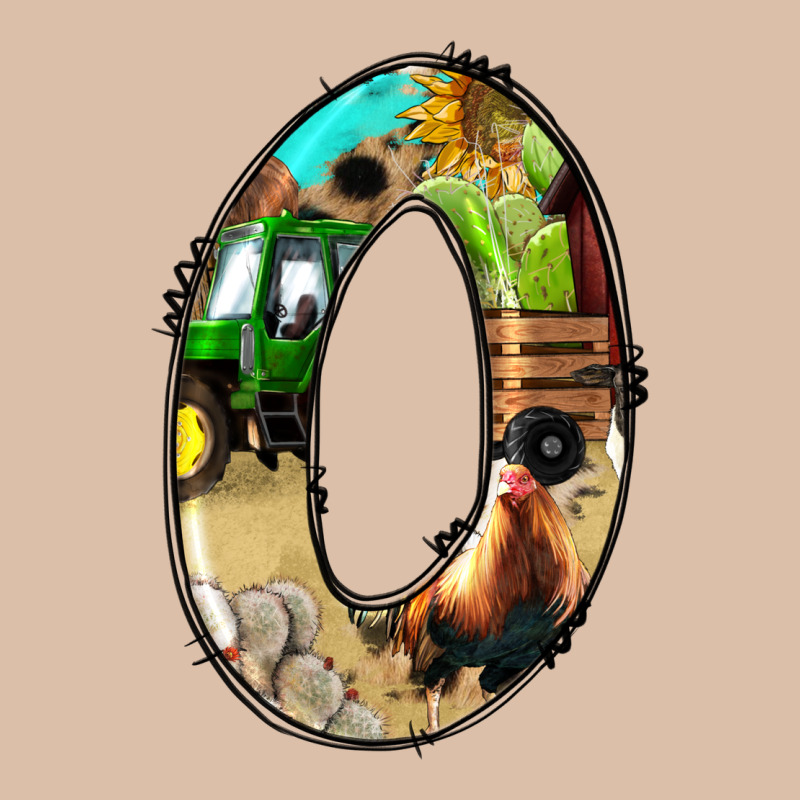 Farm Life Alphabet Numbers 0 Urban Heavy Tee by BundleAndBundleShop | Teevron