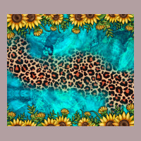 Leopard Turquoise Sunflower Vintage Hoodie | Teevron