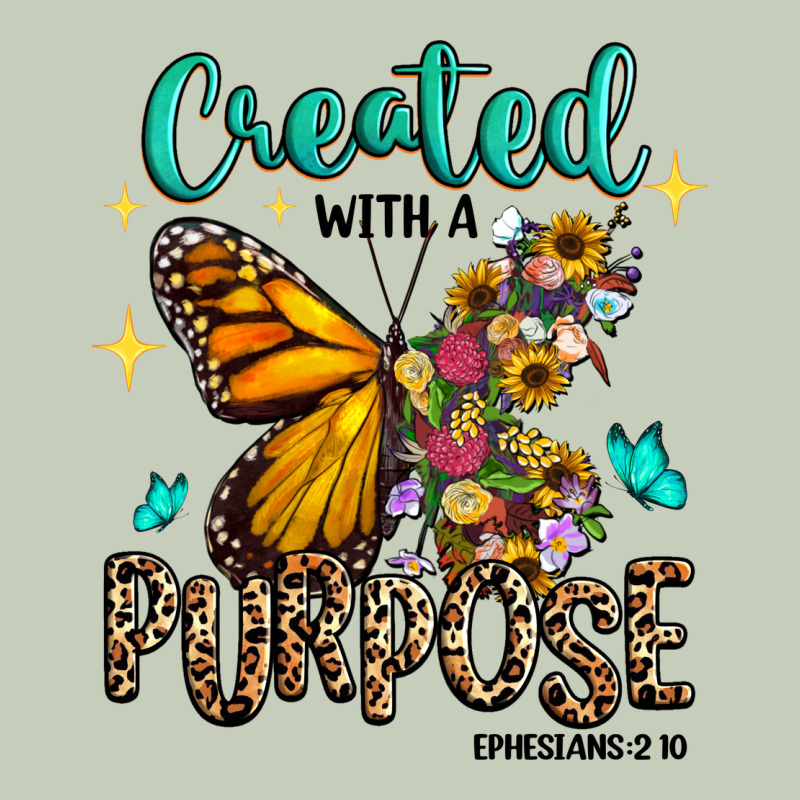 Created With A Purpose Ephesians 2 10 Ladies Tee by RanaPortraitStore | Teevron
