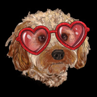 Toy Poodle With Love Glasses Heavy Core Tee | Teevron