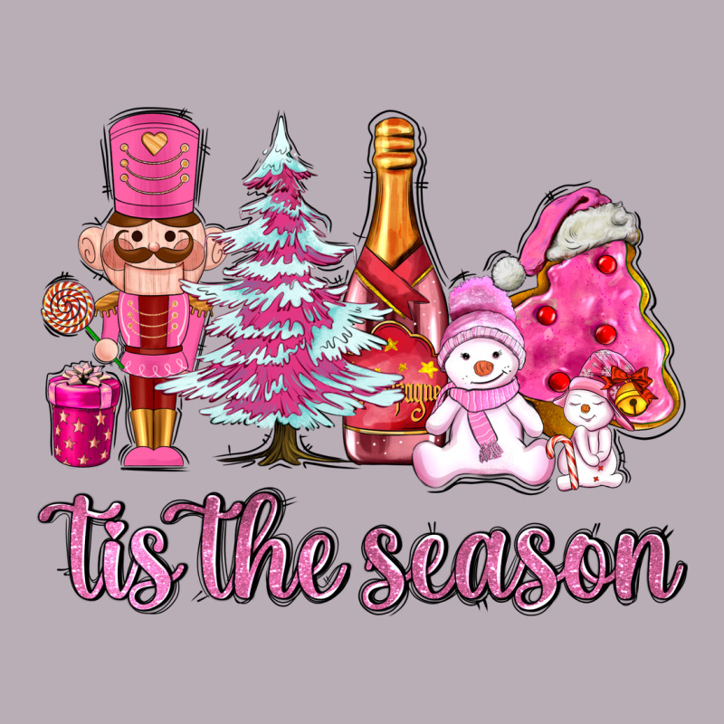 Tis The Season Pink Christmas Vintage Tee by AdoDesignShop | Teevron